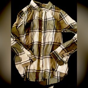 Lucky brand button up flannel